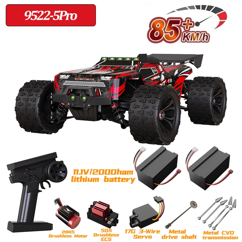 9522PRO 85KM/H High-speed RC Car Brushless Four-wheel Drive Off-road Drift 1:16 Professional Racing Car 9522 50KM/H Boy's Toy