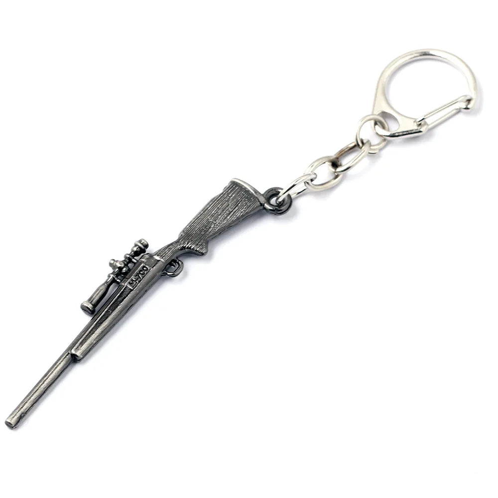 Novelty Counter Strike Gun AK47 Keychain Men Trinket Awp Rifle Sniper CS GO Saber Men's Bag Car Key Chain Jewelry Souvenirs Gift