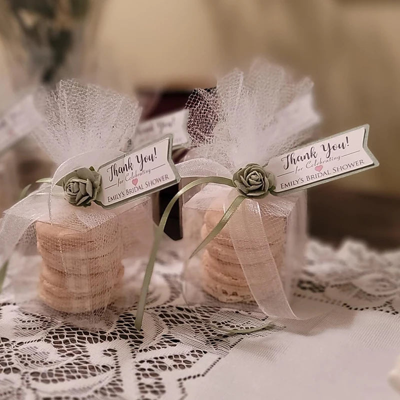 20/50PCs Clear Gift Box Cupcake Dessert Cookie Candy Boxes Wedding Birthday Party Supplies Baby Shower Christmas Gift Packaging