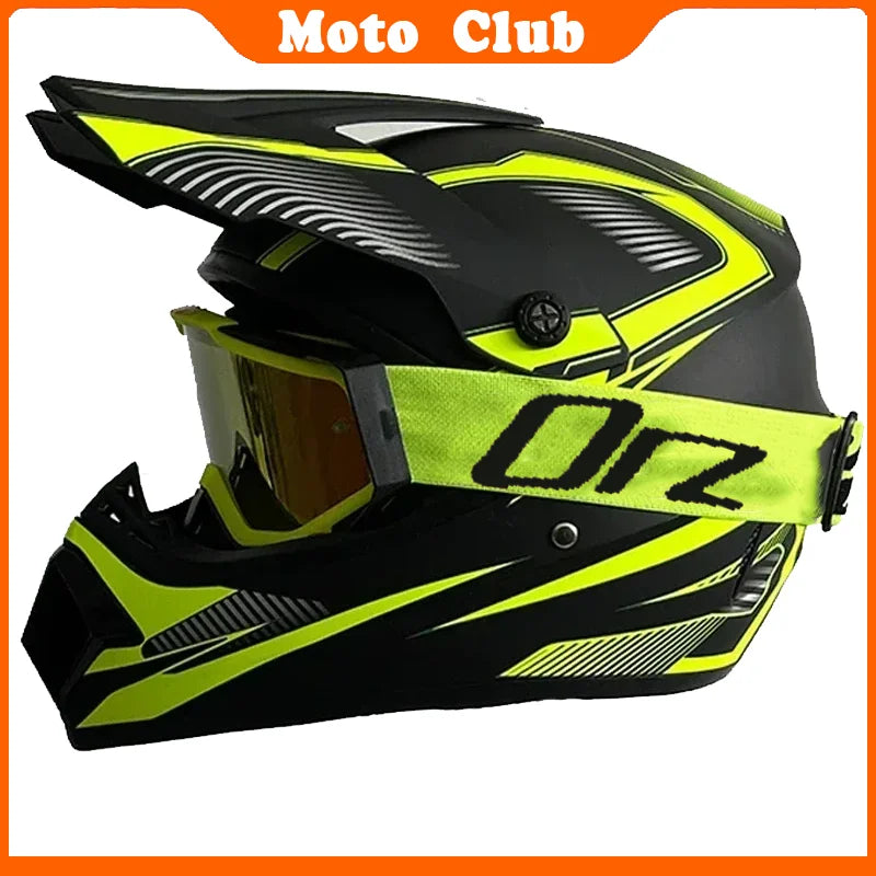 Motorcycle Helmet Professional Motocross Off Road protective Helm Children Off-road Casque Capacete De Motocicleta Gift Goggles