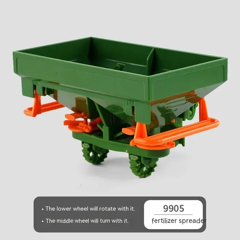 1:24 Inertia Tractor Trailer With Headlights Farm Toy Set Car Truck Farm Simulation Child'S Birthday Christmas New Year Gift