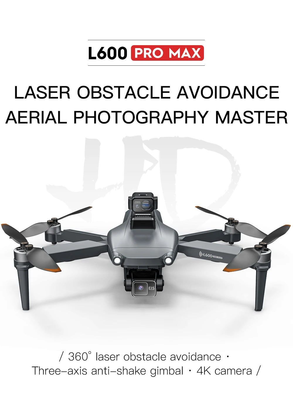 L600 Pro MAX 4K Professional Drone With Camera HD 3-Axis Gimbal GPS Dron 360° Obstacle Avoidance 5G WIFI RC Quadcopter Toys
