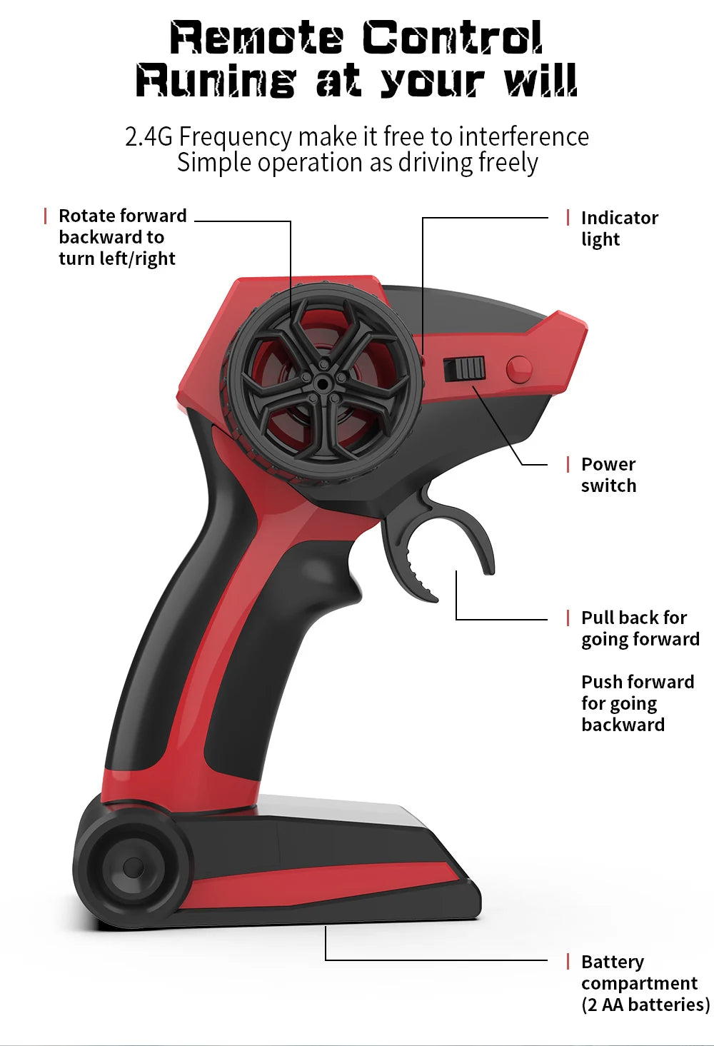 JJRC Q105 Q175 1:18 20 Km/h 2.4GHz Double Motors Drive With LED Light Off Road Remote Control Cars Drift Monster Truck Toys