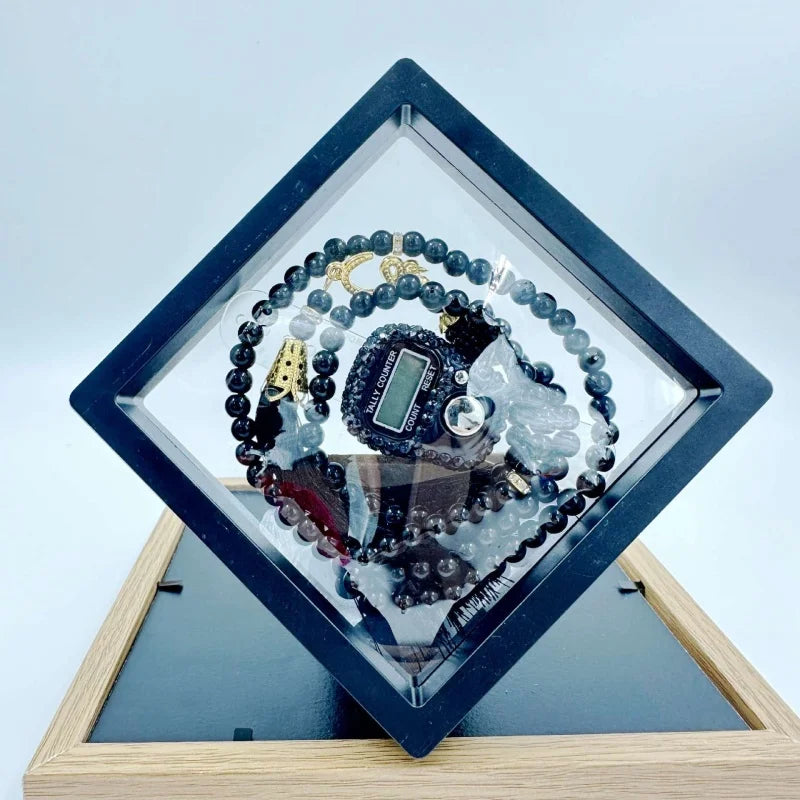 Muslim Prayer Beads Bracelet And Finger Counter Set Colour 99 Imitation Pearl Bracelets Resettable Finger Counter Ring