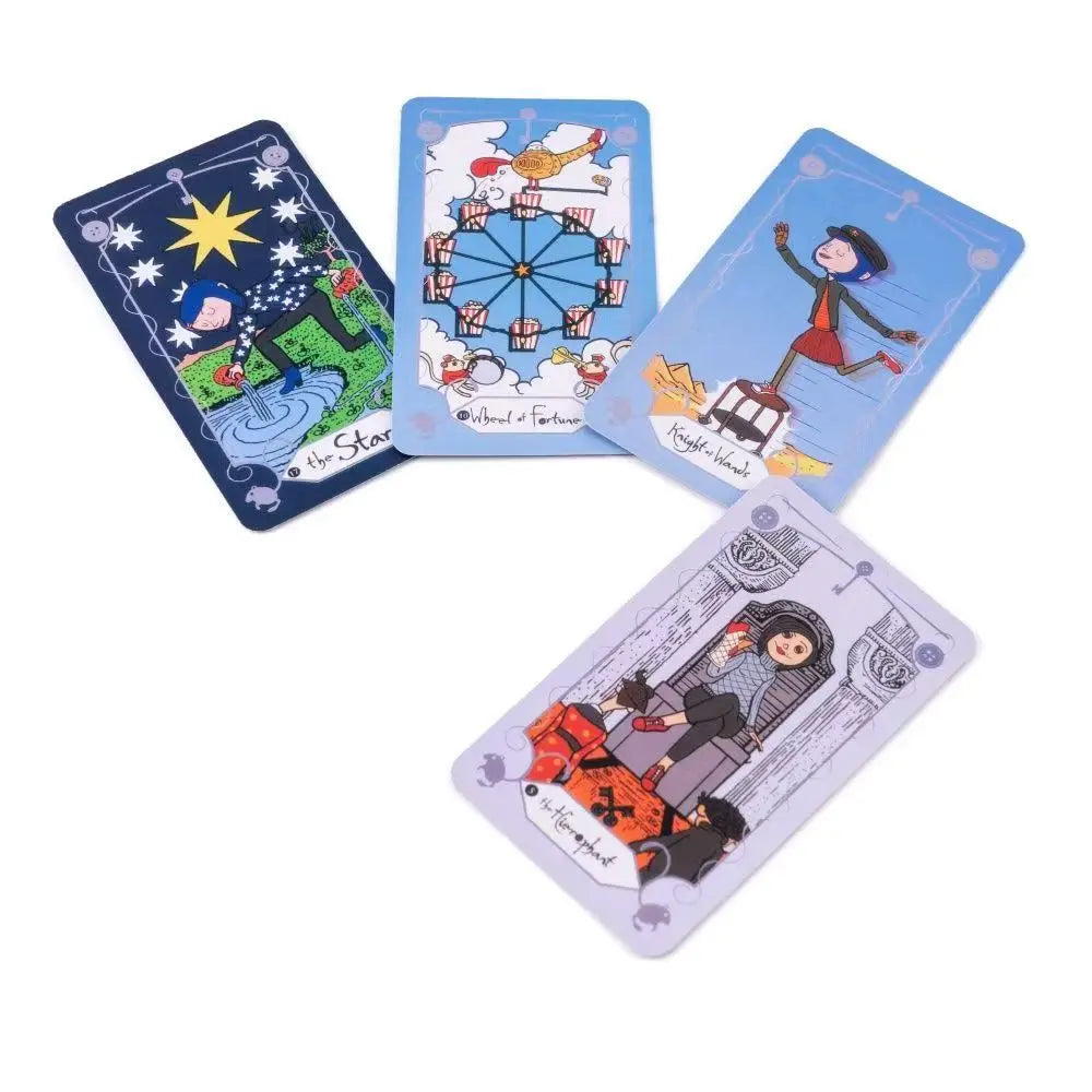 The OTHER Tarot 10.3*6cm 78 Pcs Tarot Cards Based on Rider System The Key That Opens The Door To The Coraline World