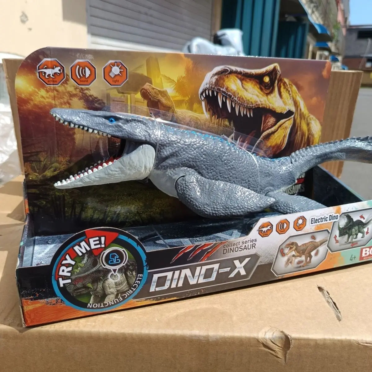 Jurassic Dinosaur Sound Effects - Tyrannosaurus Rex and Velociraptor Simulation Models for Boys' Birthday Gifts and Collections