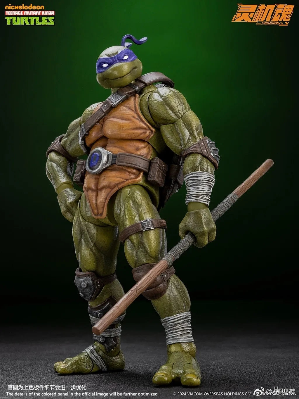 Lingjihun Original New Product Ninja Turtles Raphael Michelangelo Anime Finished Product Movable Doll Model Toy Handmade inStock