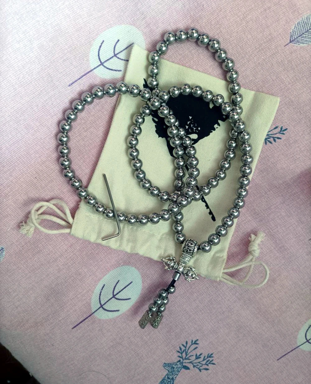 Titanium Steel Bracelet Necklace Chain Prayer Beads Self Defense Waist Faith Buddha Cross Pendant Mens Gadgets For Jewelry Gifts