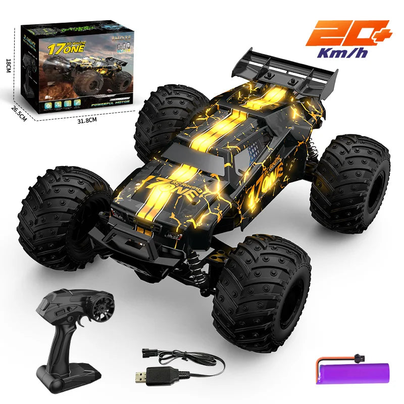 S626/S636 1:14 RC Car 4WD Off-road Monster 20KM/H High-speed Car Translucent Car Shell Drift Racing RC High-speed Boy Toy RC car