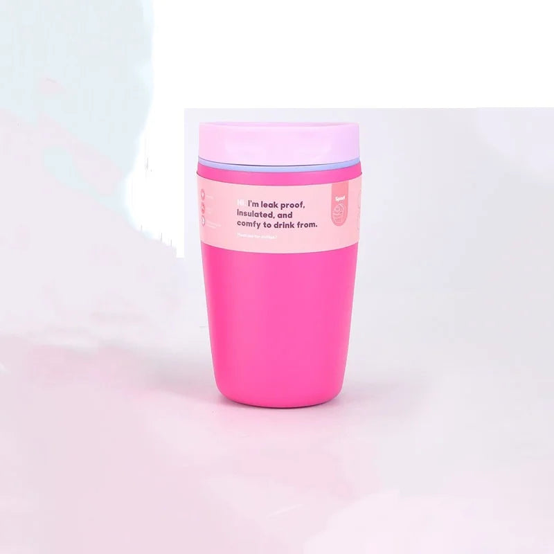 12/20oz Stainless Steel Vacuum Cup Coffee Cup Simple Fashion Men's & Women's Coffee Cup Outdoor Sports Portable Cup Couples Mugs