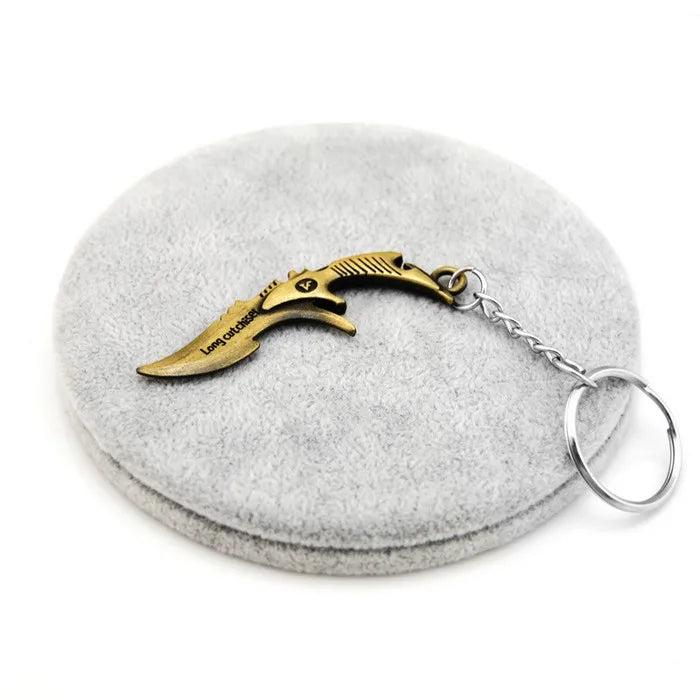 Novelty Counter Strike Gun AK47 Keychain Men Trinket Awp Rifle Sniper CS GO Saber Men's Bag Car Key Chain Jewelry Souvenirs Gift