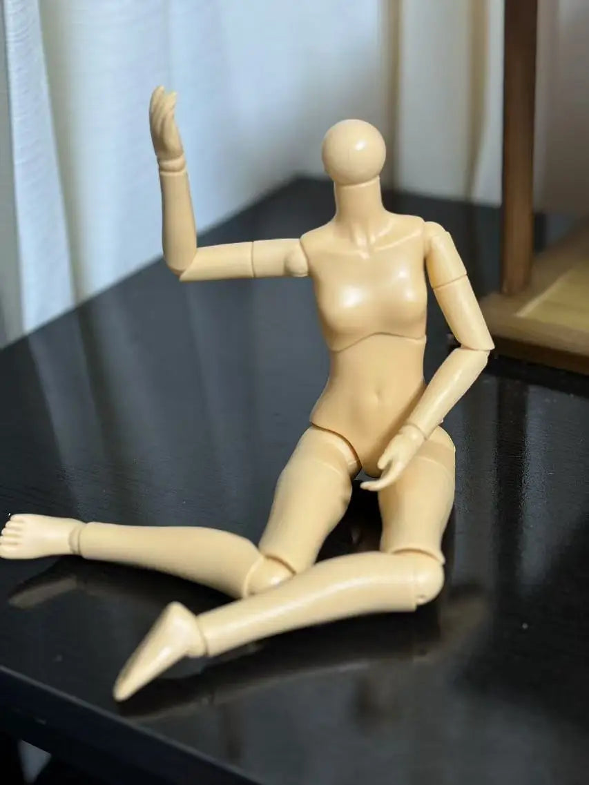 30cm Handmade Makeup Doll Head 1/6 BJD Doll Handmade DIY Sweet Girl Toy Birthday Surprise Christmas Gift