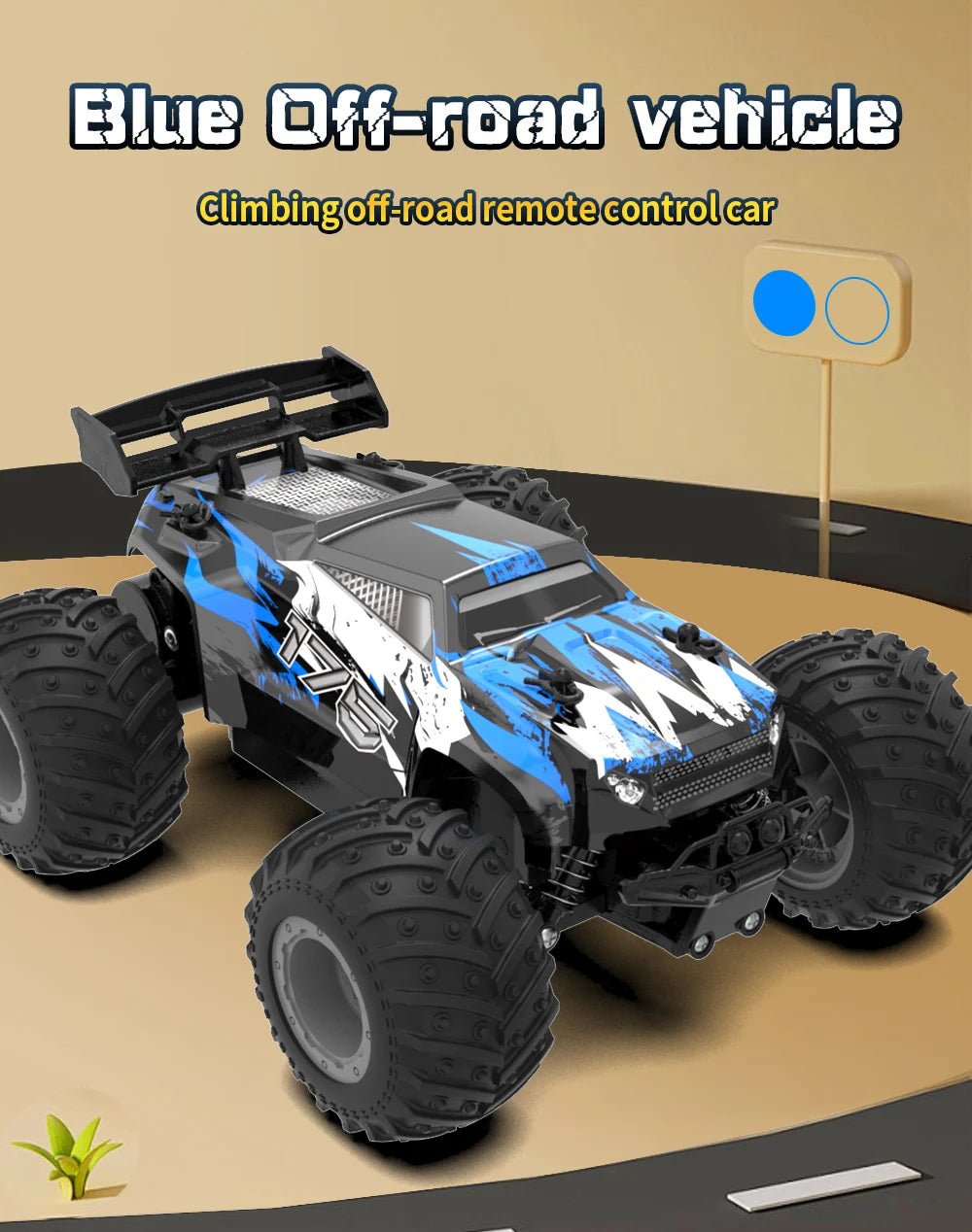 JJRC Q105 Q175 1:18 20 Km/h 2.4GHz Double Motors Drive With LED Light Off Road Remote Control Cars Drift Monster Truck Toys