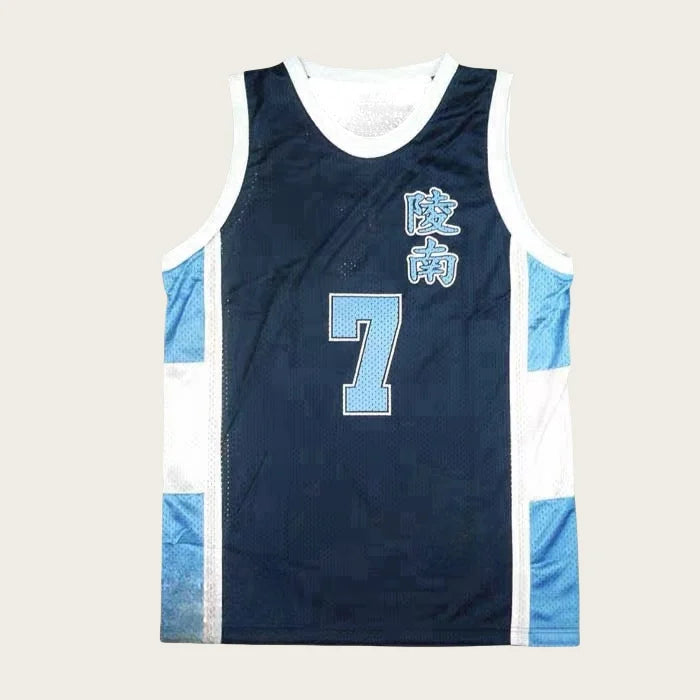 Shohoku Ryonan Anime White Blue Sports Uniform Jersey Shorts Set High School Sendoh Akira Cosplay Basketball Team Costume