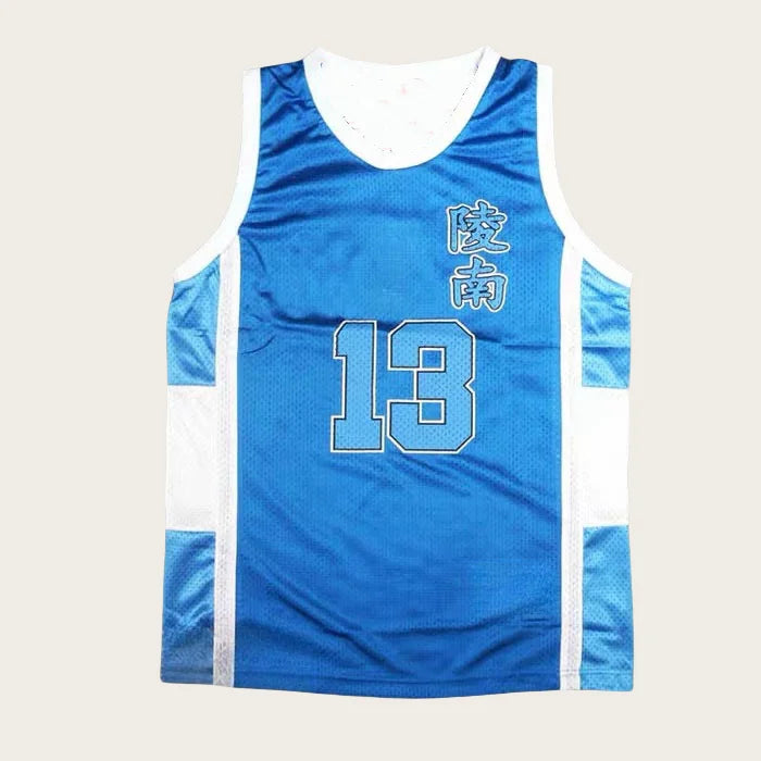 Shohoku Ryonan Anime White Blue Sports Uniform Jersey Shorts Set High School Sendoh Akira Cosplay Basketball Team Costume