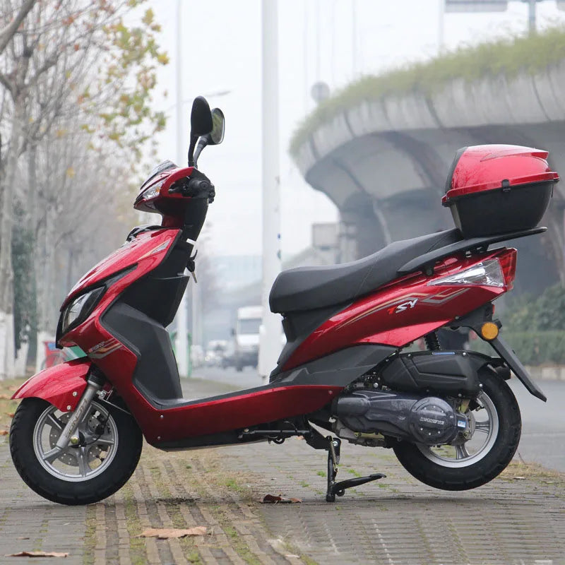 Motorcycle M8 Scooter Motorcycle 125CC Fuel Powered Adult Two Wheel Assist