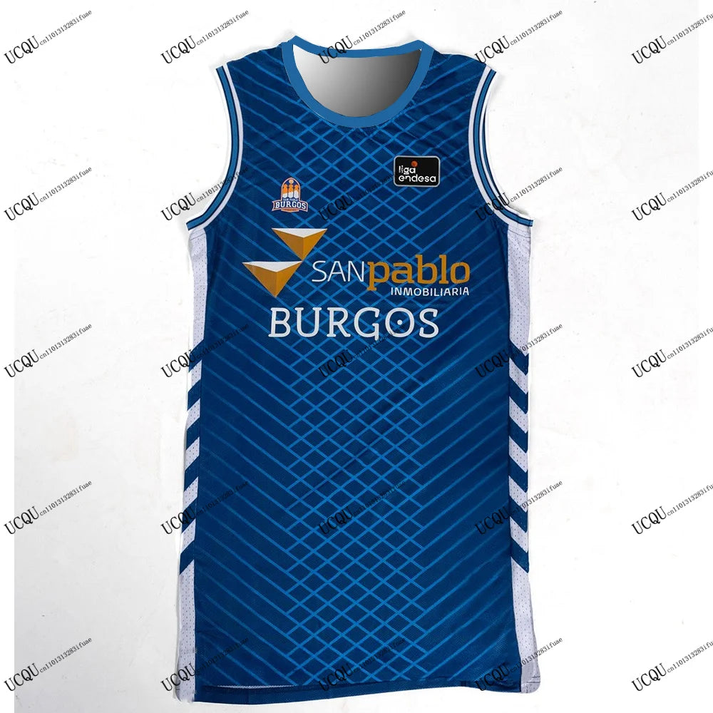 San Pablo Burgos Spain ACB 2025-26 New Arrival Basketball Jersey 3D Printed T-Shirts Casual Home Away Adult KIDS Vests Hot SALE