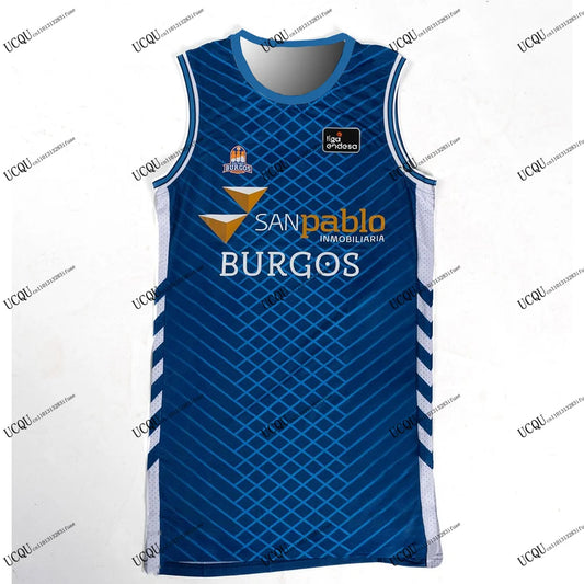 San Pablo Burgos Spain ACB 2025-26 New Arrival Basketball Jersey 3D Printed T-Shirts Casual Home Away Adult KIDS Vests Hot SALE