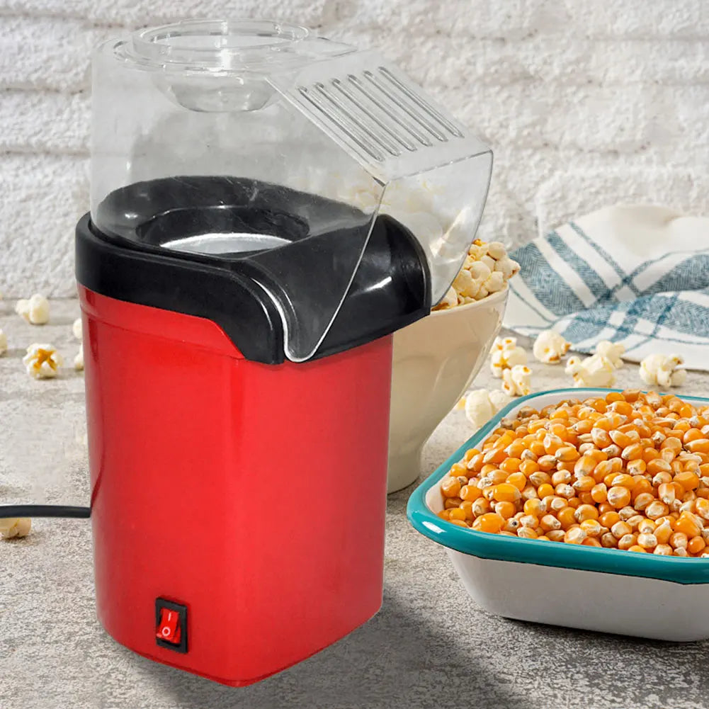 1200W Popcorn Machine High Popping Rate Hot Air Popcorn Popper Fast Electric Hot Air Popcorn Maker for Home