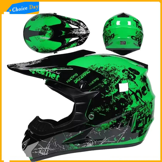Motorcycle Downhill Helmet Motobiker Goggles Classic Bicycle MTB Racing Helmet Motocross Full Face Off-road Mountain Motocross