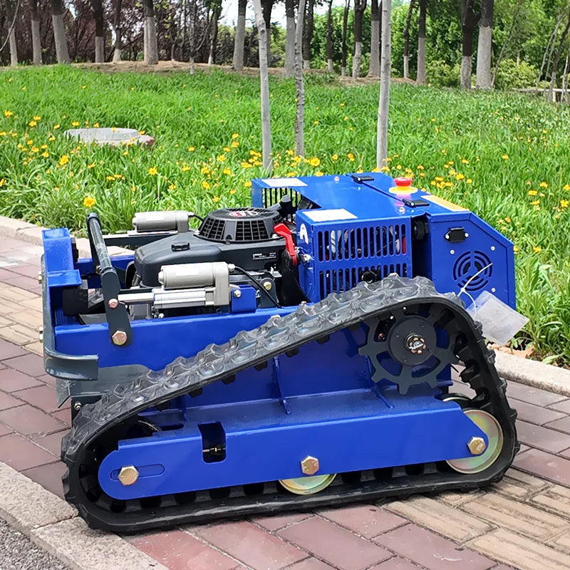 Remote Control Grass Cutting Robot Mower All-Terrain Self-Propelled Lawnmower with Four-Stroke Cycle Customizable