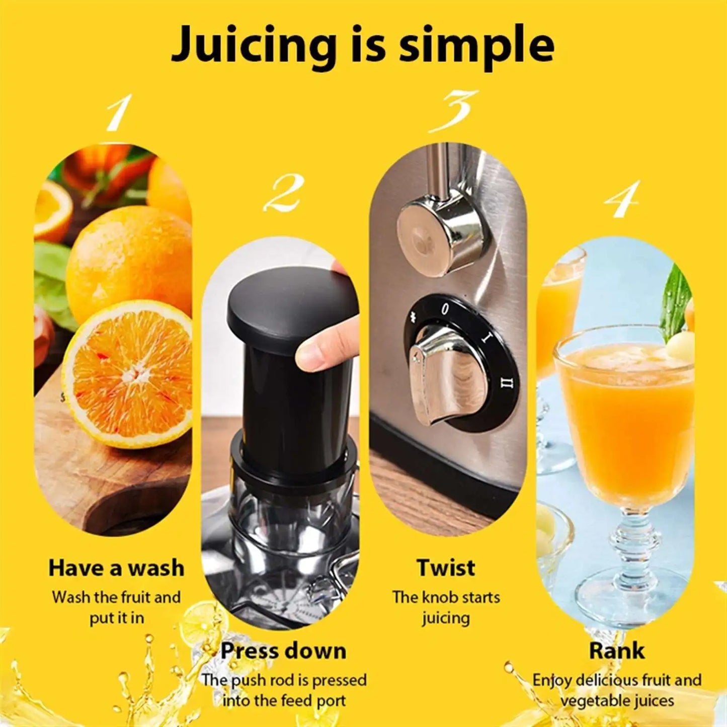 800W Centrifugal Electric Juicer Machine With 3inch Big Mouth Fruits And Vegetable Juice Extractor 2 Speeds Mixer Blender