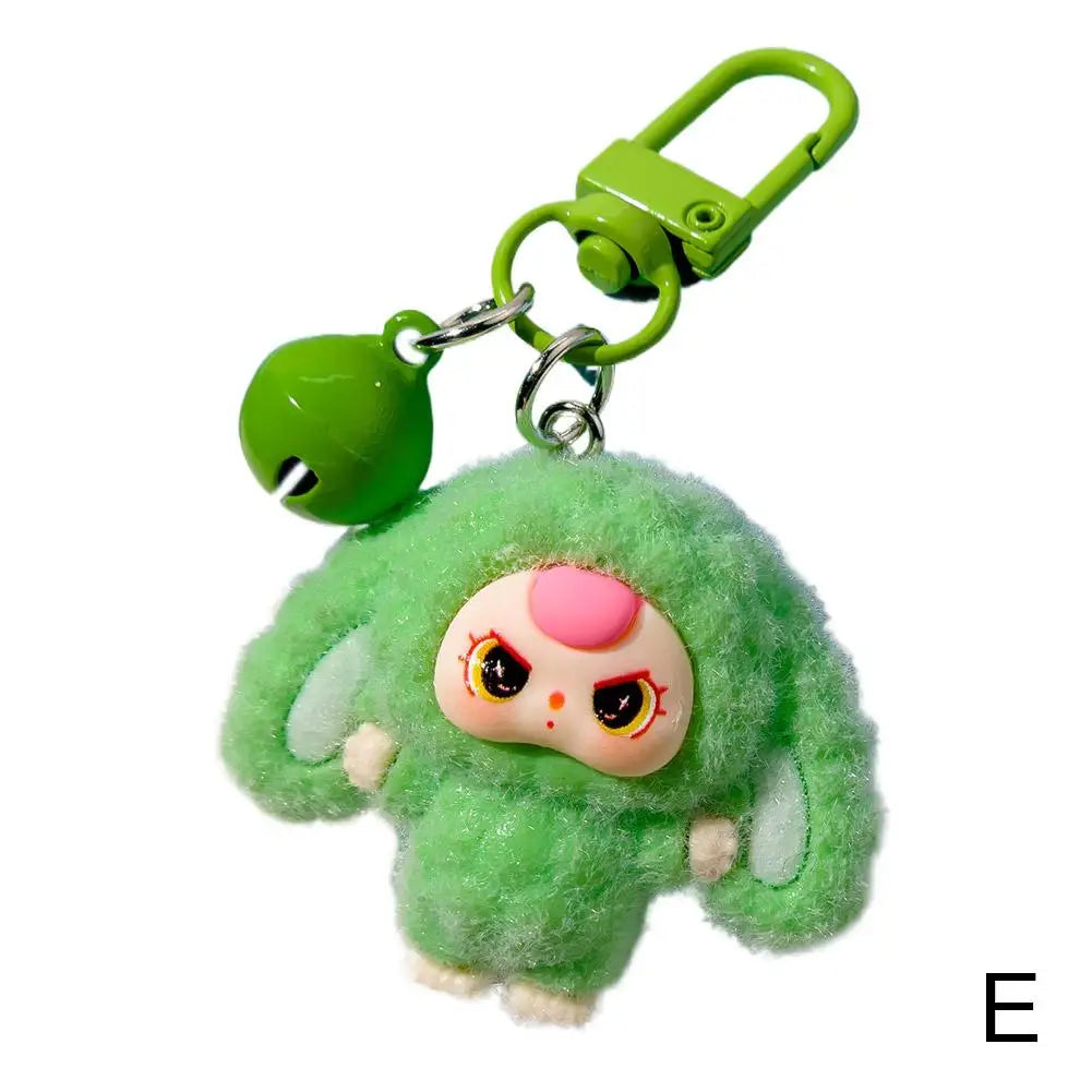 Kawaii Keychain Cartoon Creative 3D Doll Hanging Students Schoolbag Pendant Car Keyring Women and Men Trend Gifts