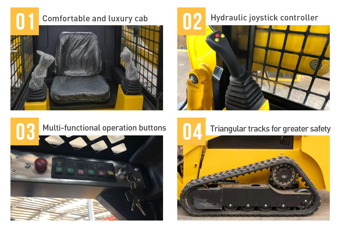 Manufacture Skid Steer Loader CE EPA Hydraulic Skid Steer Loader customized New Crawler Skid Steer Loader with track