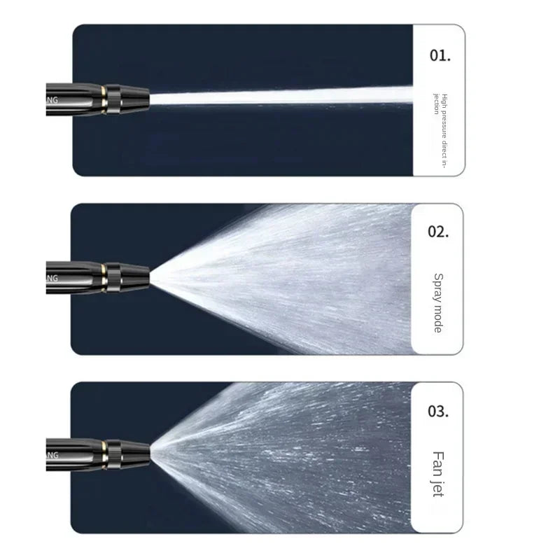 Portable Car Wash Gun High Pressure Water-Gun Household Car Wash Water Gun Black Diamond Water Gun Watering Pipe Car Wash Nozzle