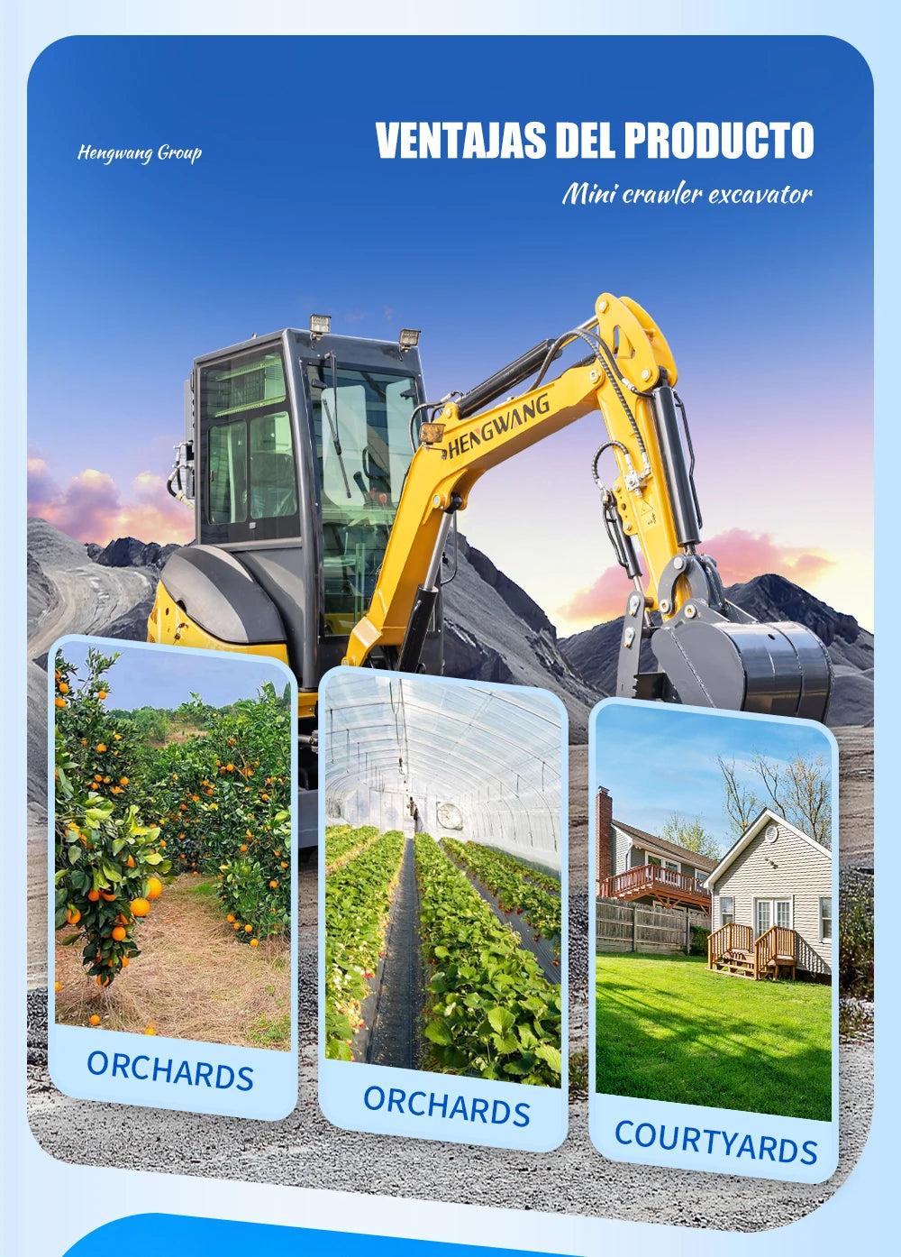 AC Cabin Mini Crawler Excavator Diesel Tractor 2.5 ton Hydraulic Compact Excavators 2 ton Mini Bagger Construction Machinery