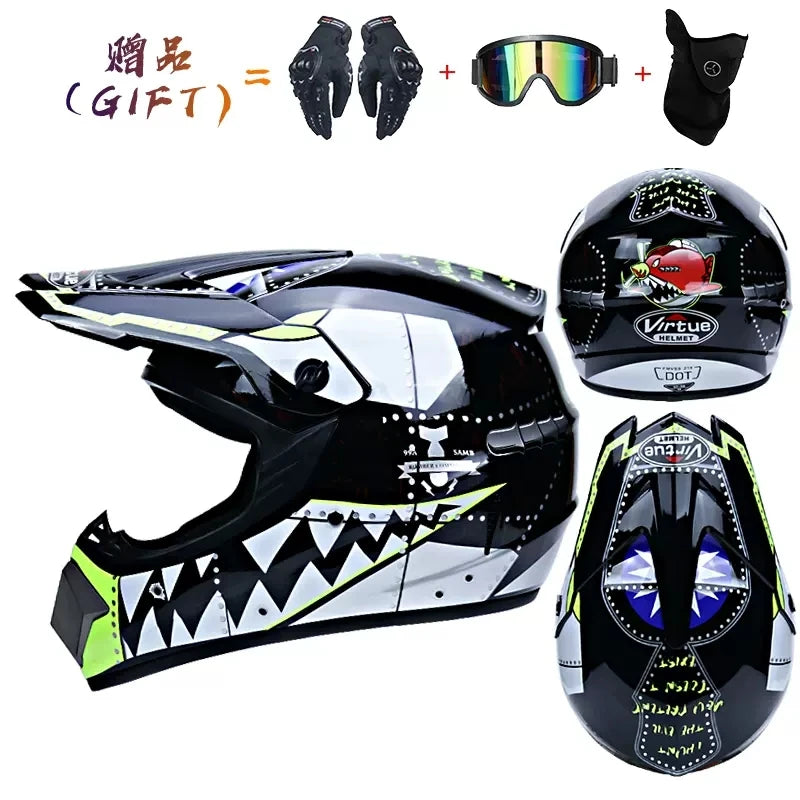 Safety Motocross Helmet man Casco Motocross Bicycle Downhill Capacete ATV Cross Helmet Child Motorcycle Helmet Dot Abs Unisex