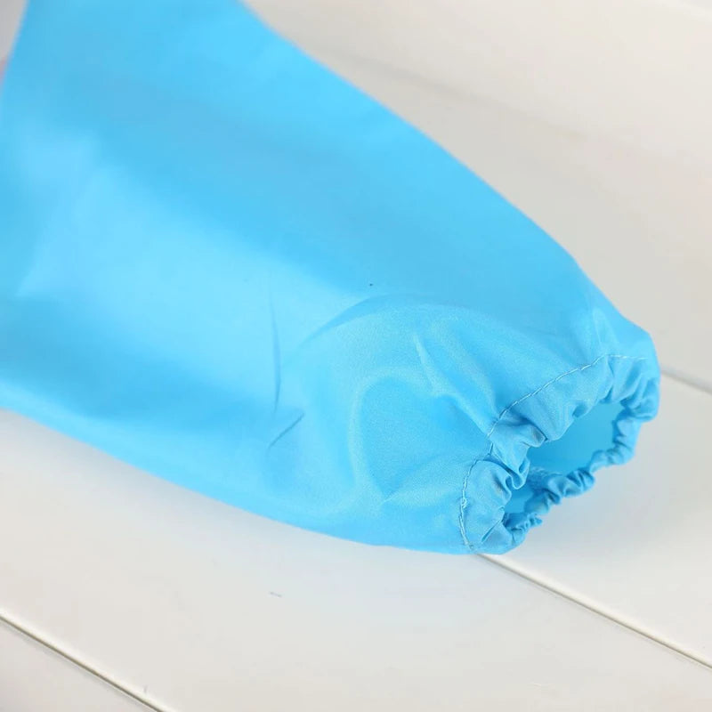 0-3 Years Baby EVA Waterproof Anti-dirty Bib Long Sleeve Strap Coat Dirt Proof Soft Feeding Bib Cute Cartoon Pattern Burp Cloths