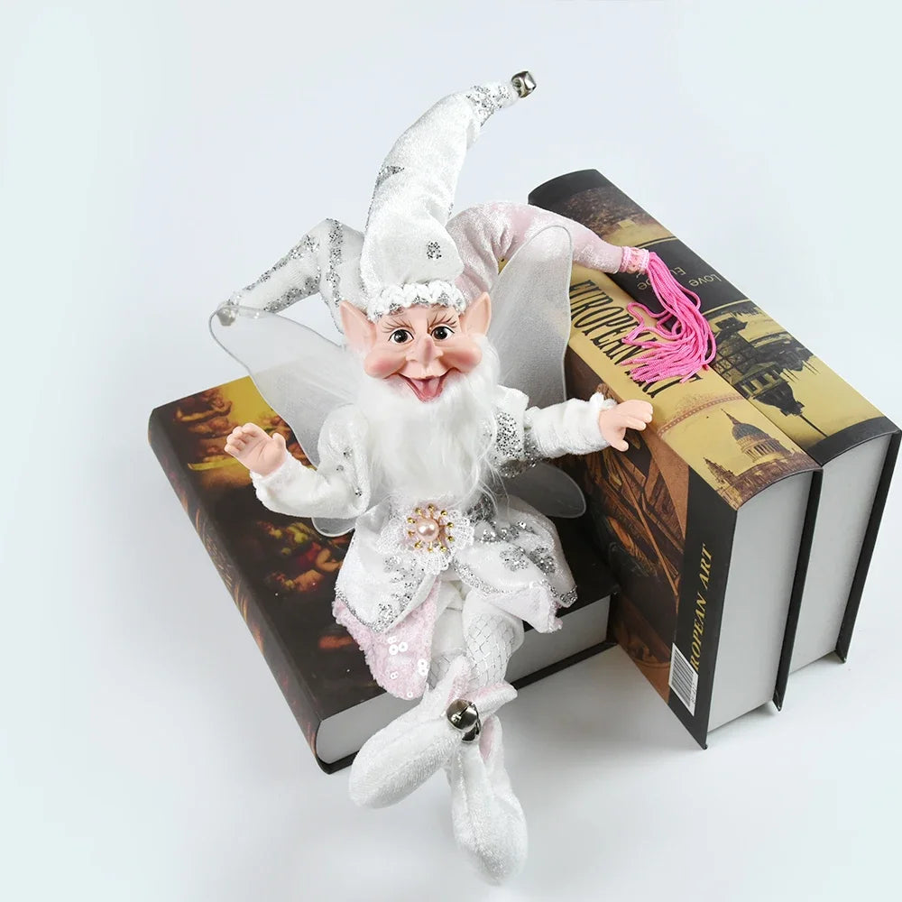 New 50CM Elf Doll Christmas Pendant Ornament Decor Elf Hanging Hanging Standing Decor Navidad New Year Kids Gifts