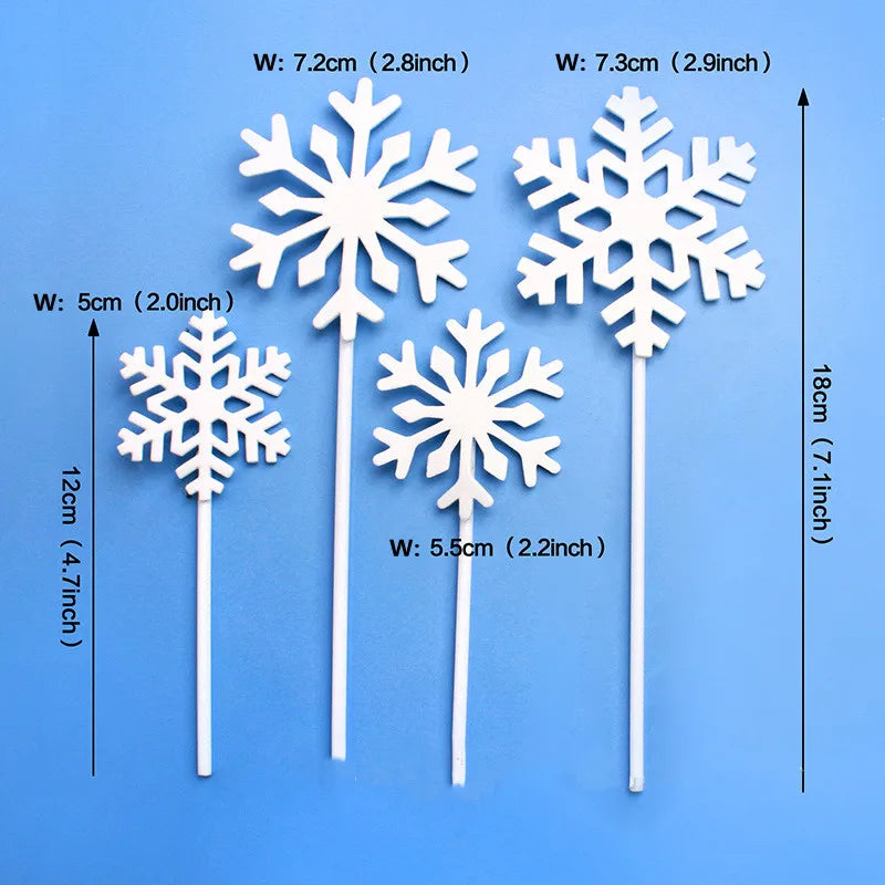 Merry Christmas Cake Toppers Cartoon Xmas Tree Cake Decor Snowman Happy New Year Cupcake Toppers Decor For Party Home 2025 Noel