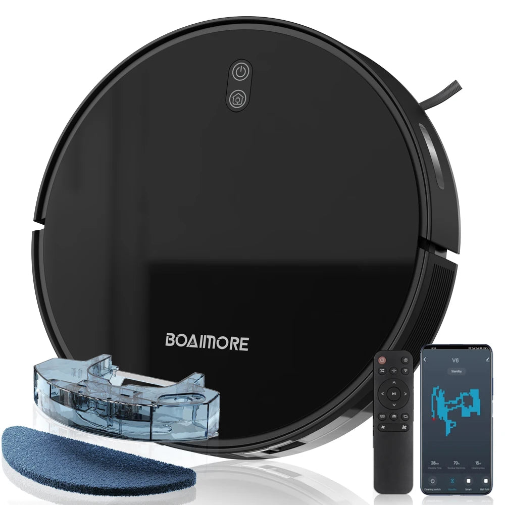 Robot Vacuum Cleaner Combo Mop,3500PA Suction Robotic,WiFi/Voice Control,Auto-Recharge,Pet Hair For Home Vacuum Cleaning Robot