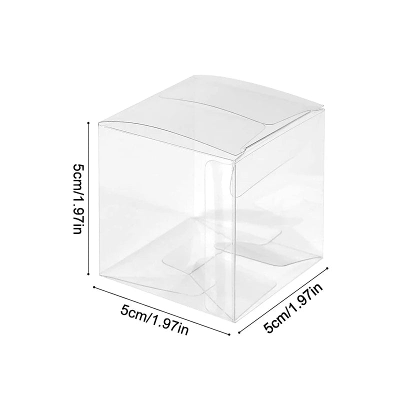 20/50PCs Clear Gift Box Cupcake Dessert Cookie Candy Boxes Wedding Birthday Party Supplies Baby Shower Christmas Gift Packaging