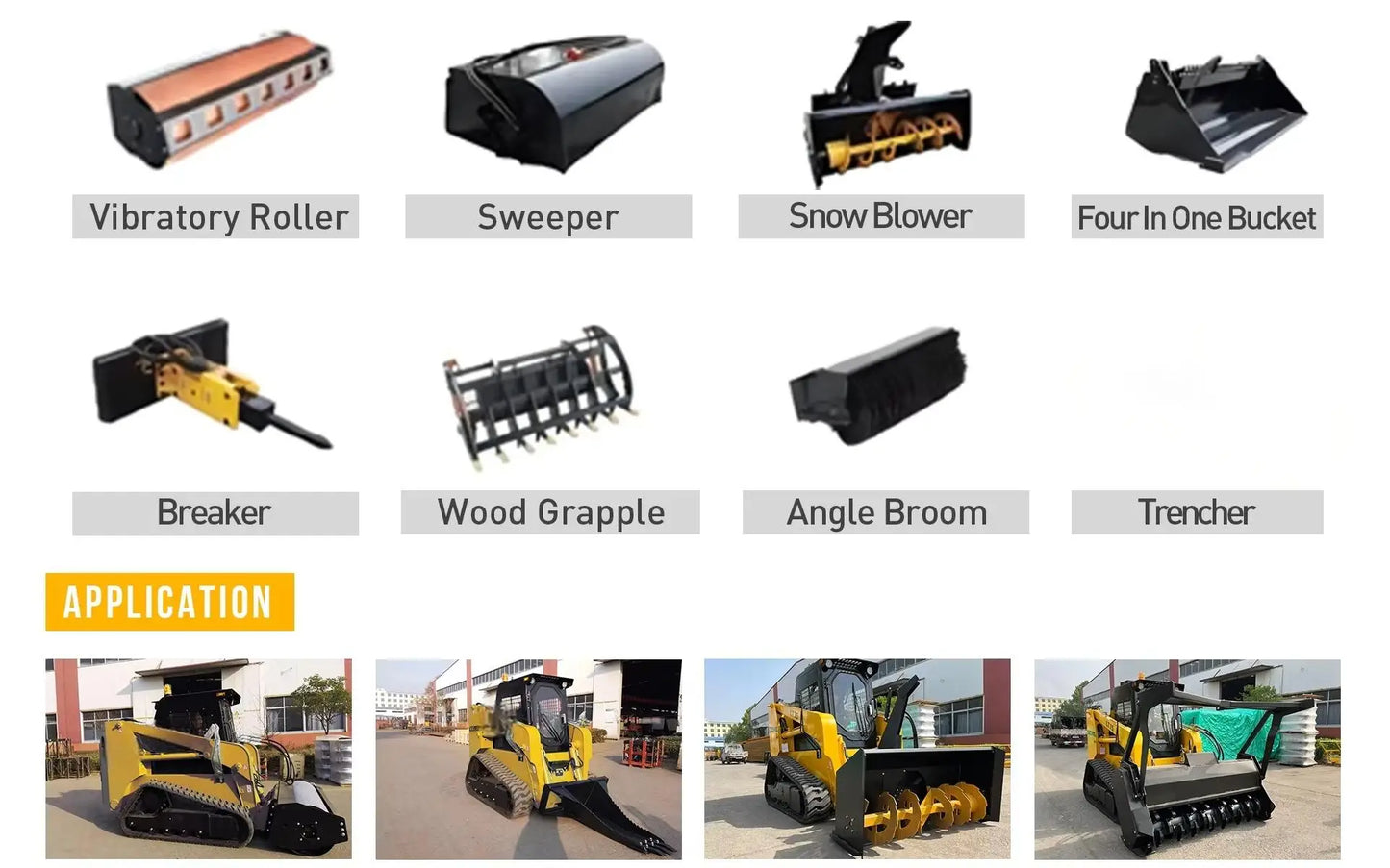 Manufacture Skid Steer Loader CE EPA Hydraulic Skid Steer Loader customized New Crawler Skid Steer Loader with track
