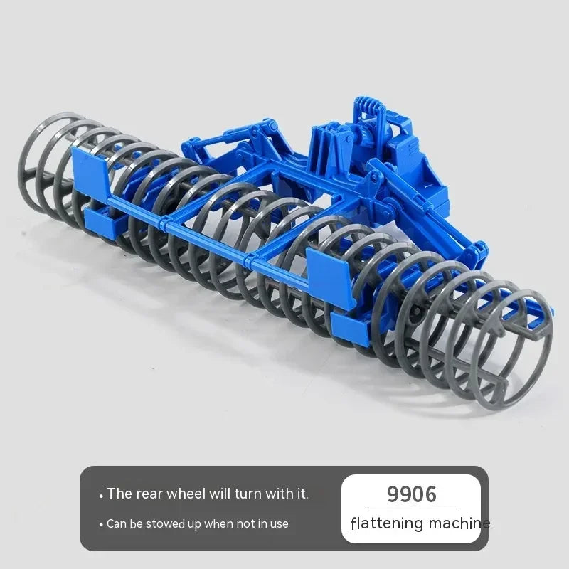 1:24 Inertia Tractor Trailer With Headlights Farm Toy Set Car Truck Farm Simulation Child'S Birthday Christmas New Year Gift