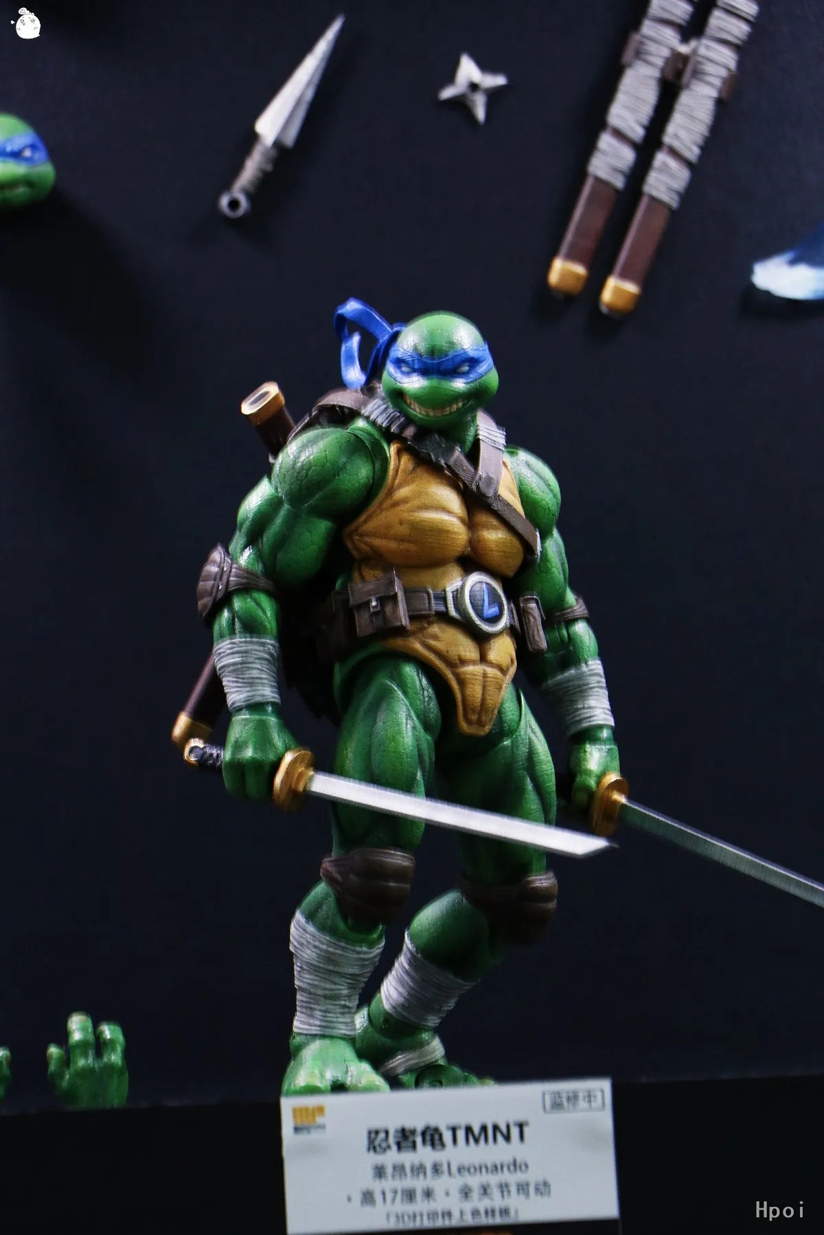 Lingjihun Original New Product Ninja Turtles Raphael Michelangelo Anime Finished Product Movable Doll Model Toy Handmade inStock