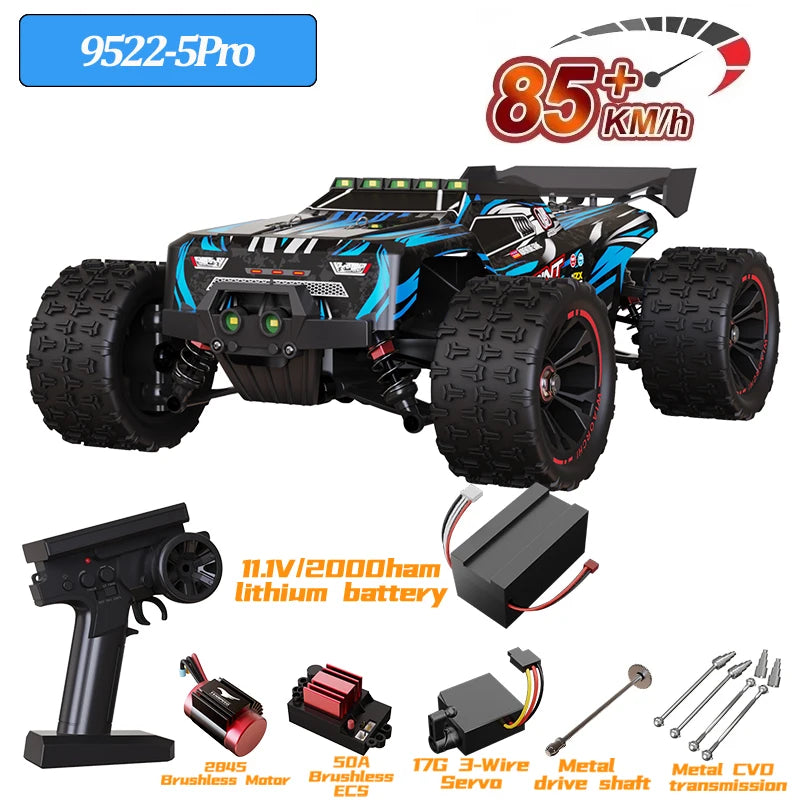 9522PRO 85KM/H High-speed RC Car Brushless Four-wheel Drive Off-road Drift 1:16 Professional Racing Car 9522 50KM/H Boy's Toy