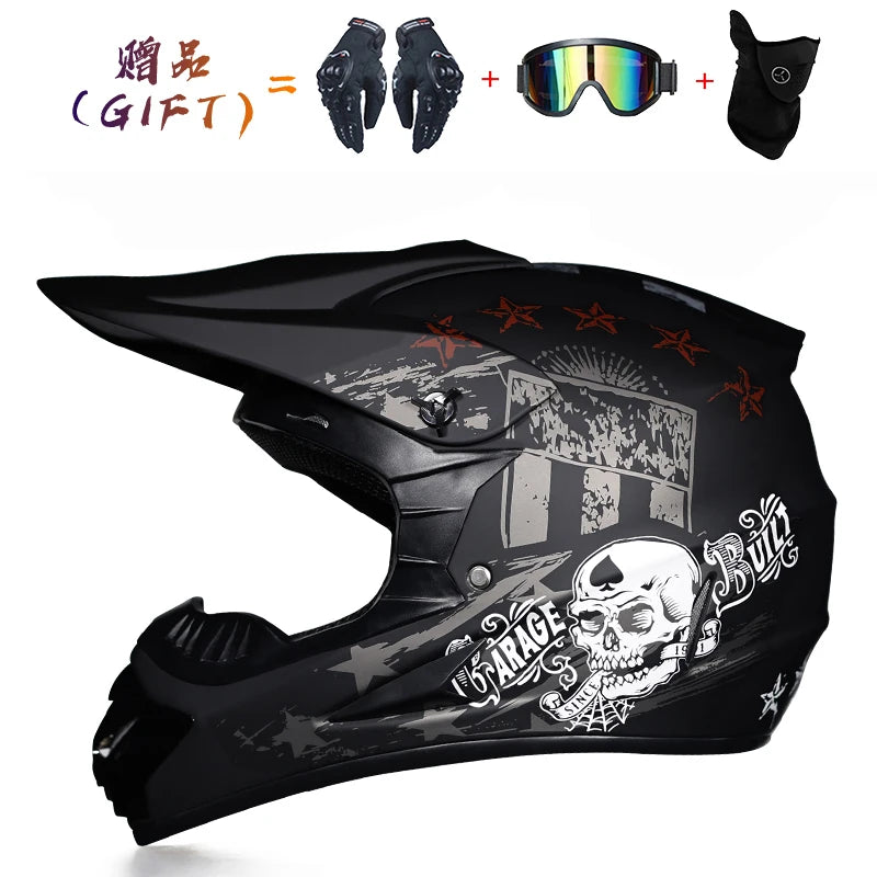 Sturen 3 Stuks Gift Flip Up Motorhelm Kinderen motocross Off Road Helm ATV Dirt bike Downhill MTB DH racing helm.