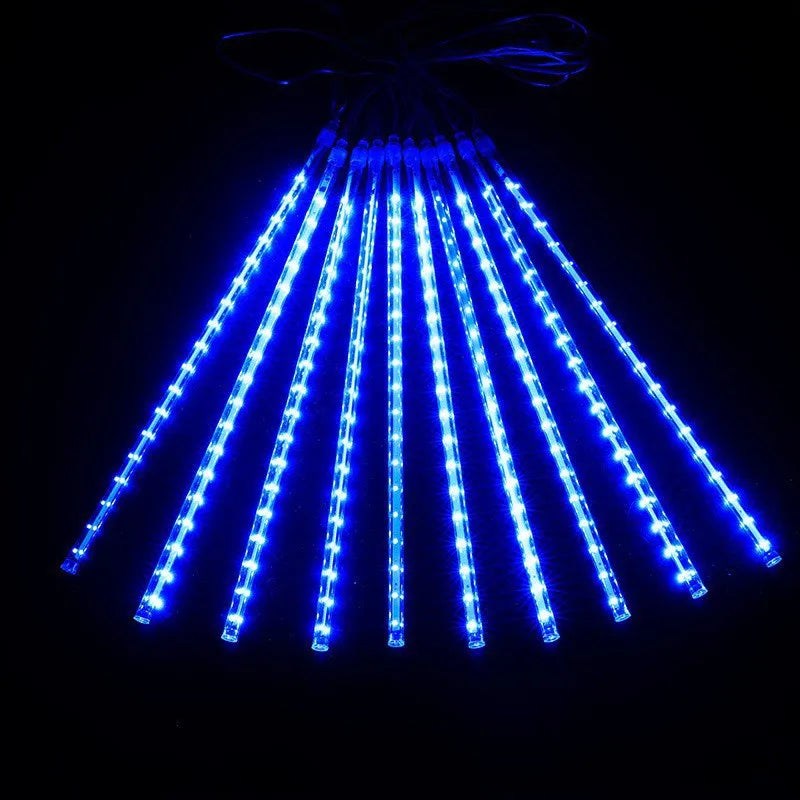 30/50cm 10Tubes Meteor Shower Rain Led Fairy String Lights Street Garlands Christmas Tree Decorations for Outdoor New Year Decor
