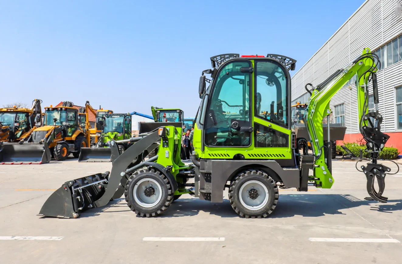 Small Multifunctional Customizable Loader Excavator Backhoe Loader Busy Two-End Operation