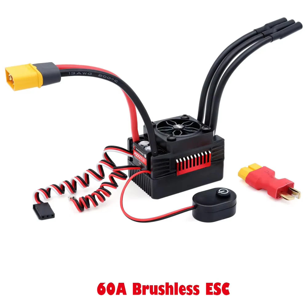 Surpass Hobby Surpasshobby Rocket V2 Supersonic 50A 60A 90A 110A 2-3S Waterproof Brushless ESC 5.8V/5A BEC For 1:10 RC Car Truck