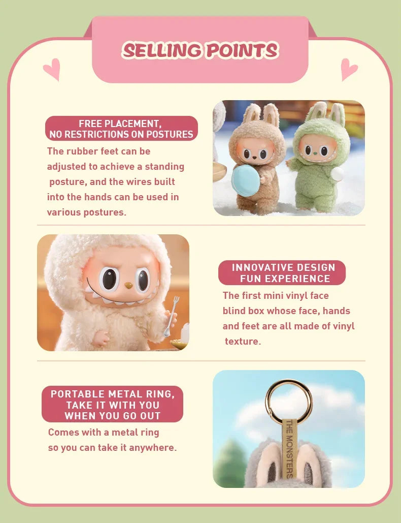 LABUBU Exciting Macaron - Kawaii Vinyl Face Blind Box (THE MONSTERS Series)POP MART