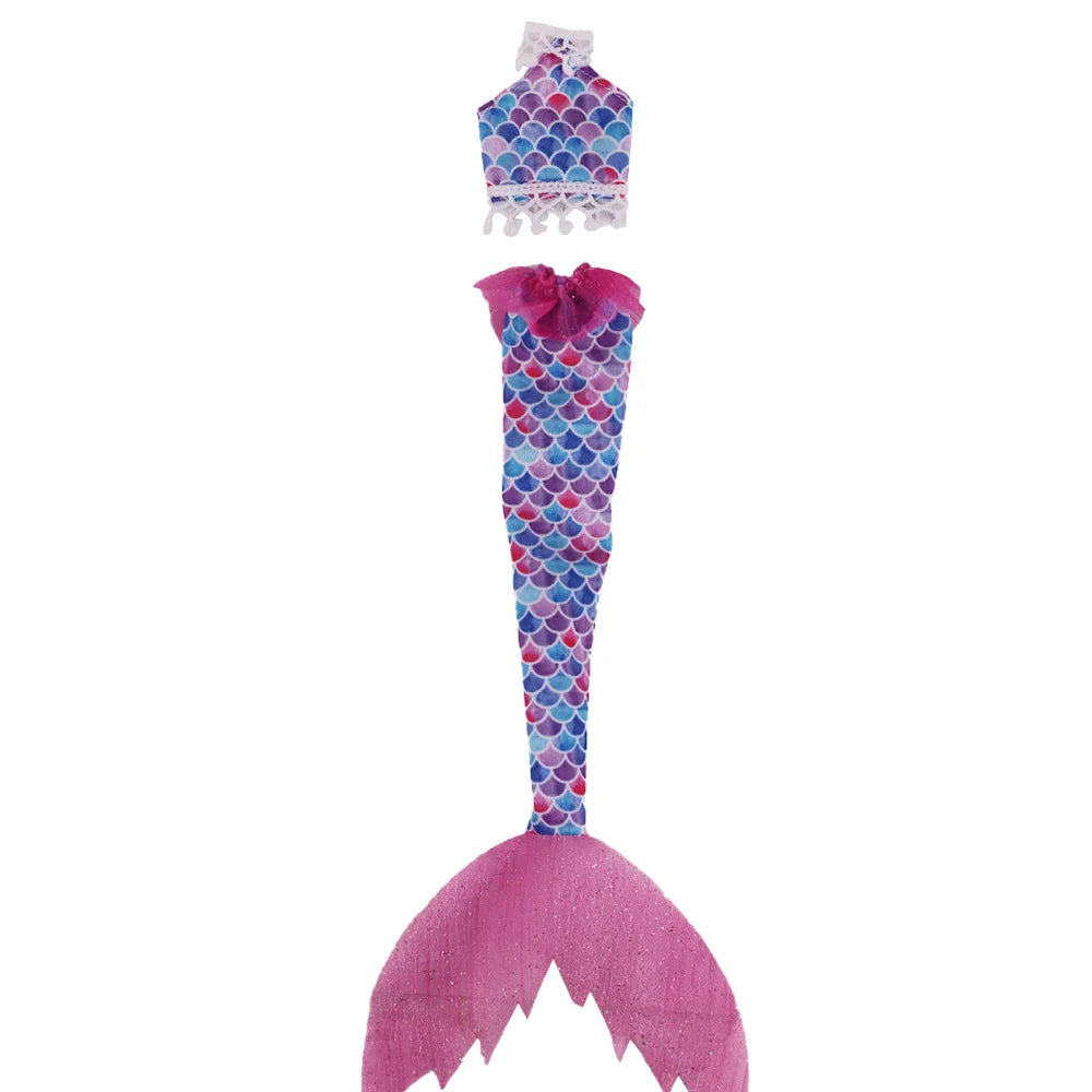 Pop Doll Clothes Mermaid Swimsuit Fishtail Skirt Series For 30CM Doll&BJD Doll Accessories,Our Generation Festival Gift Girl Toy