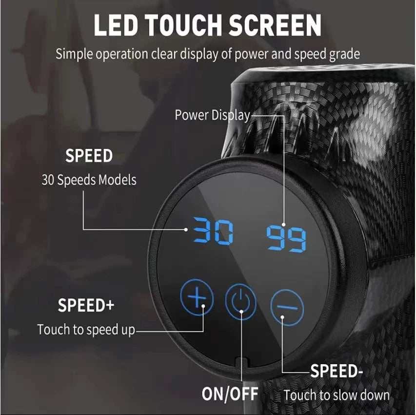 Phoenix A2 Massage Gun Muscle Relaxation Deep Tissue Massager Dynamic Therapy Vibrator Shaping Pain Relief Back Foot Massager