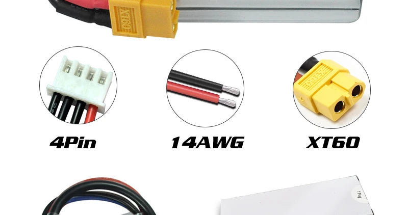 2PCS HRB 2S 3S 4S 5S 6S Lipo Battery 7.4V 11.1V 14.8V 22.2V 2000mah 5000mah 6000mah 1500mah RC Airplane FPV Drone Car Parts
