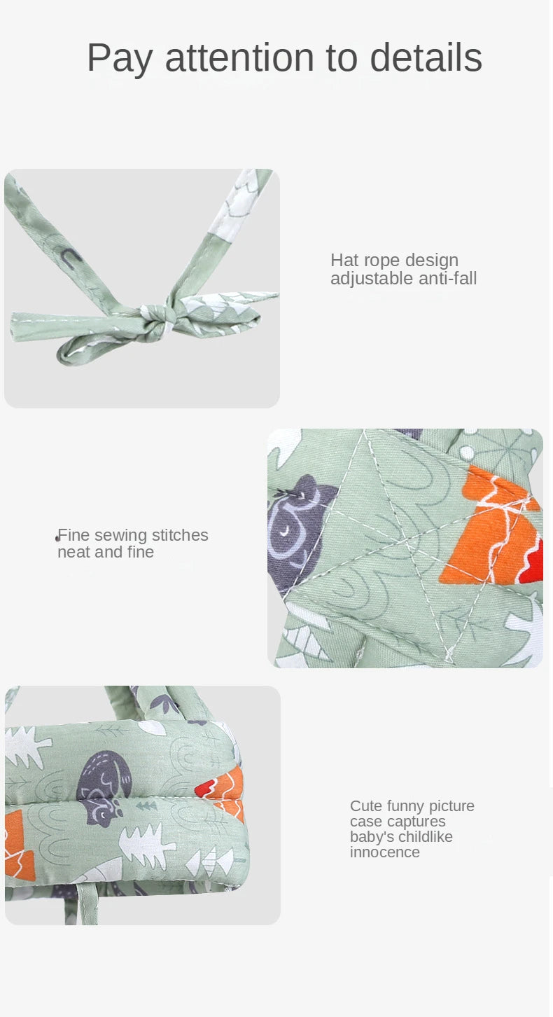 Soft Comfortable Head Security & Protection Adjustable Hats Baby Toddler Cap Anti-collision Protective Hat Baby Safety Helmet