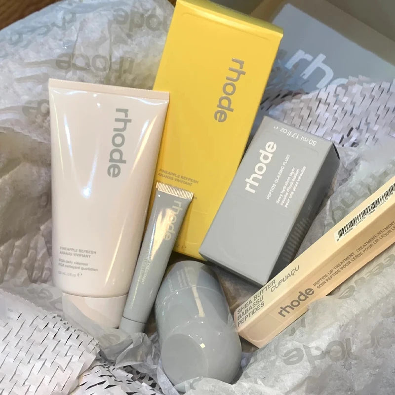 RHODE Cosmetics Peptide Lip Treatment New Lemontini Lip Glosses Blusher Skincare Products Face Cream Storage Bags Make Up Mirror